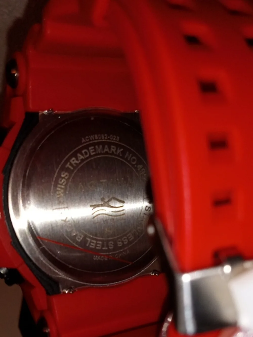 Activa Red Digital Sports Watch with Bold Silicone Strap